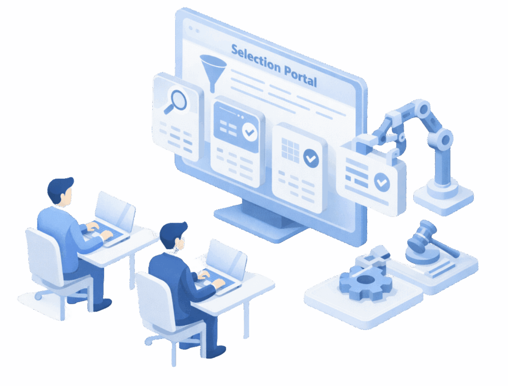 Transformieren Sie Ihre Softwareauswahl von manueller Administration zu strategischer Exzellenz - unser Softwareauswahl Tool.