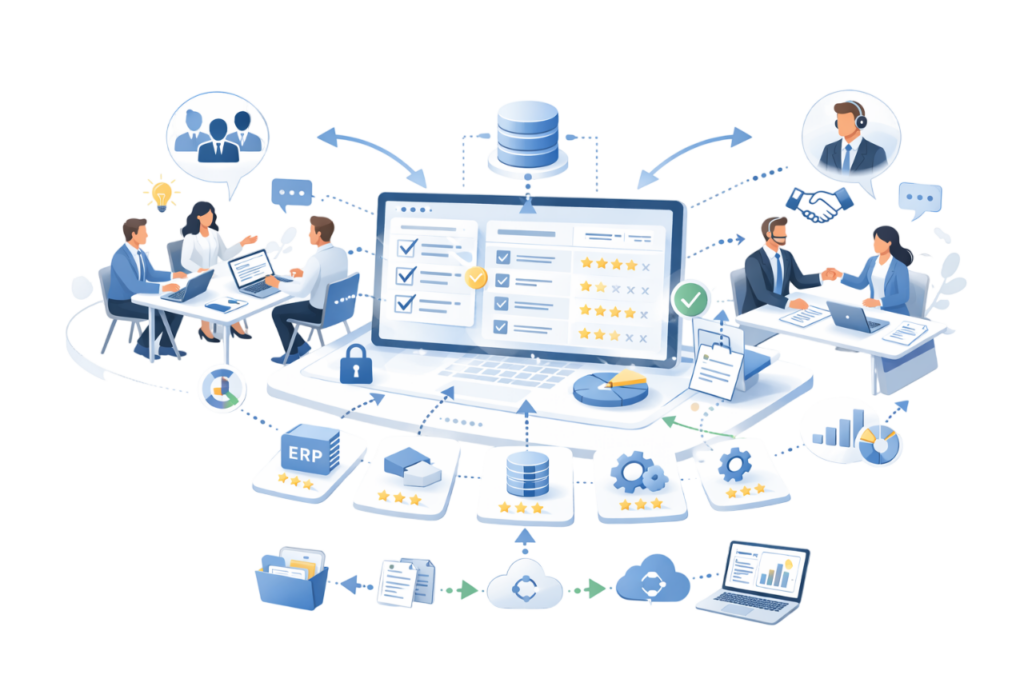 Single Source of Truth im Sourcing-Prozess: So evaluieren interdisziplinäre Teams und externe Berater gemeinsam Software