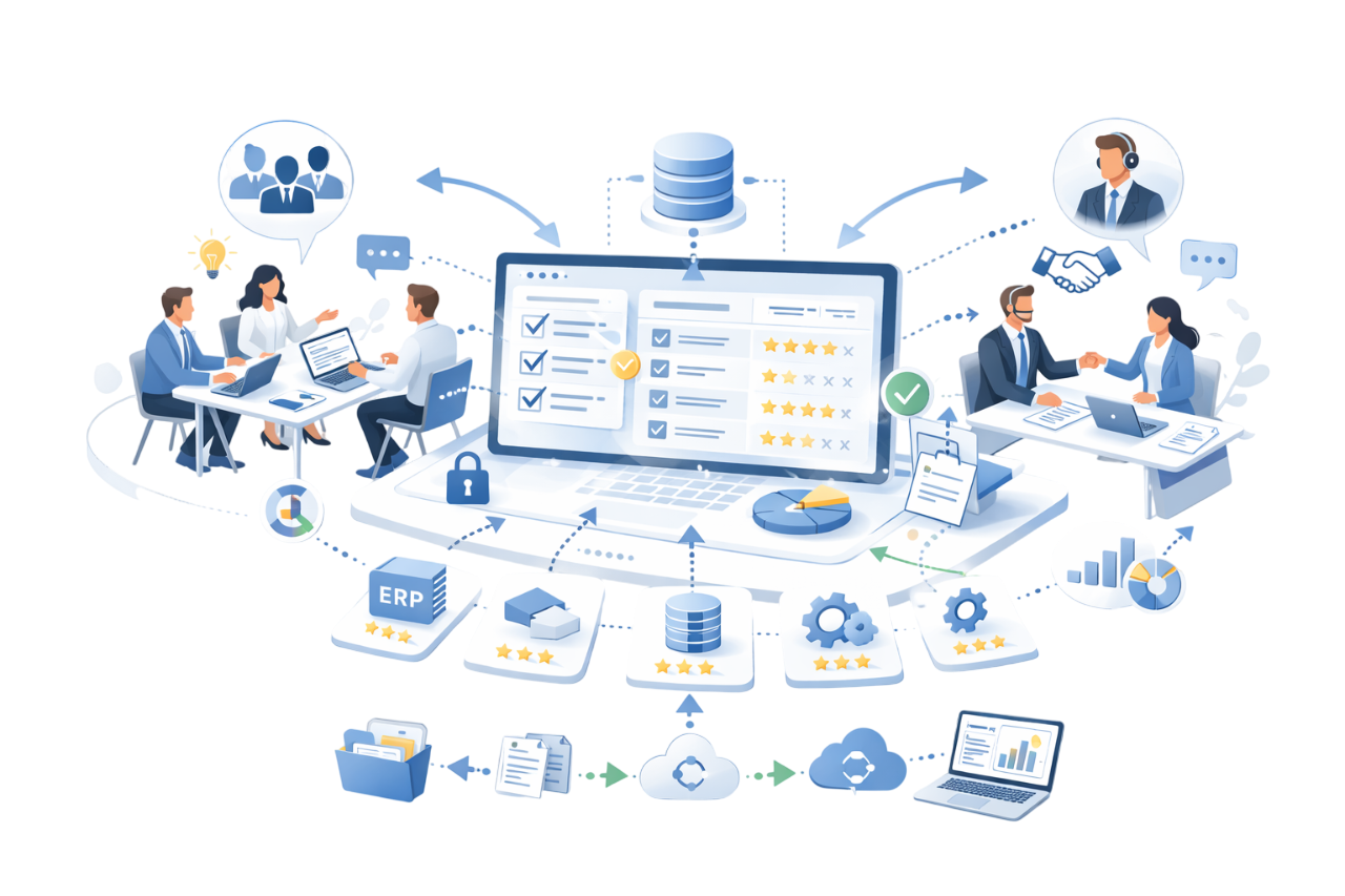 Single Source of Truth im Sourcing-Prozess: So evaluieren interdisziplinäre Teams und externe Berater gemeinsam Software