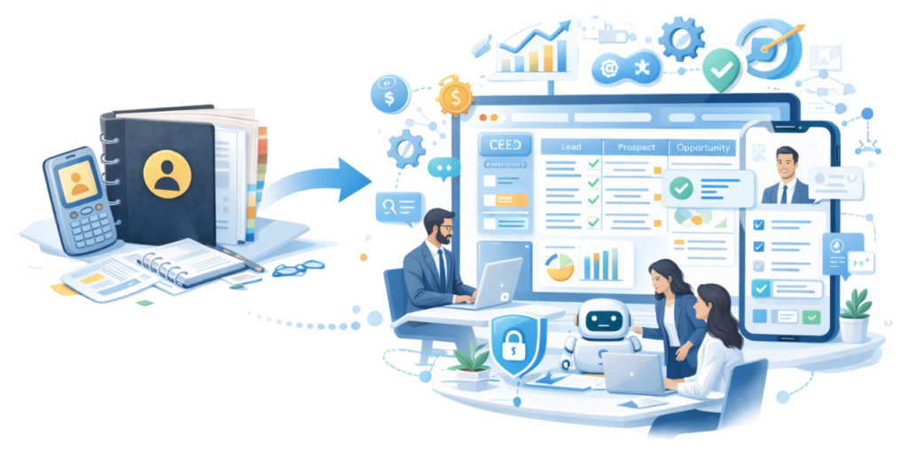 Moderne CRM-Systeme: Vom Adressbuch zur echten Vertriebsmaschine 2026