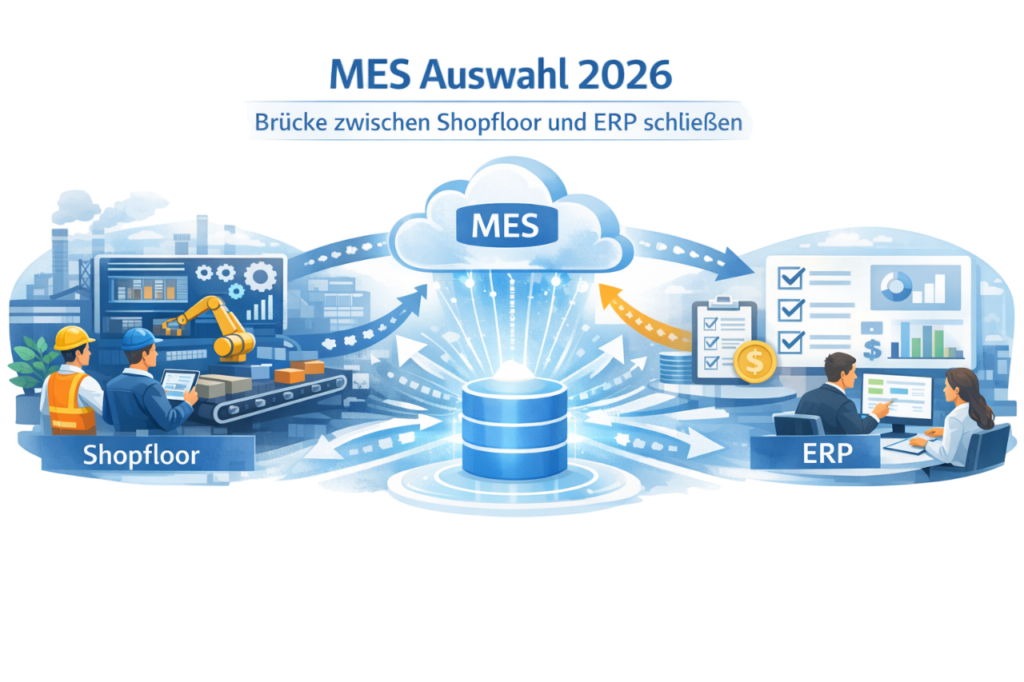 MES Auswahl 2026: Wie Produktionsunternehmen die Lücke zwischen Shopfloor und ERP schließen