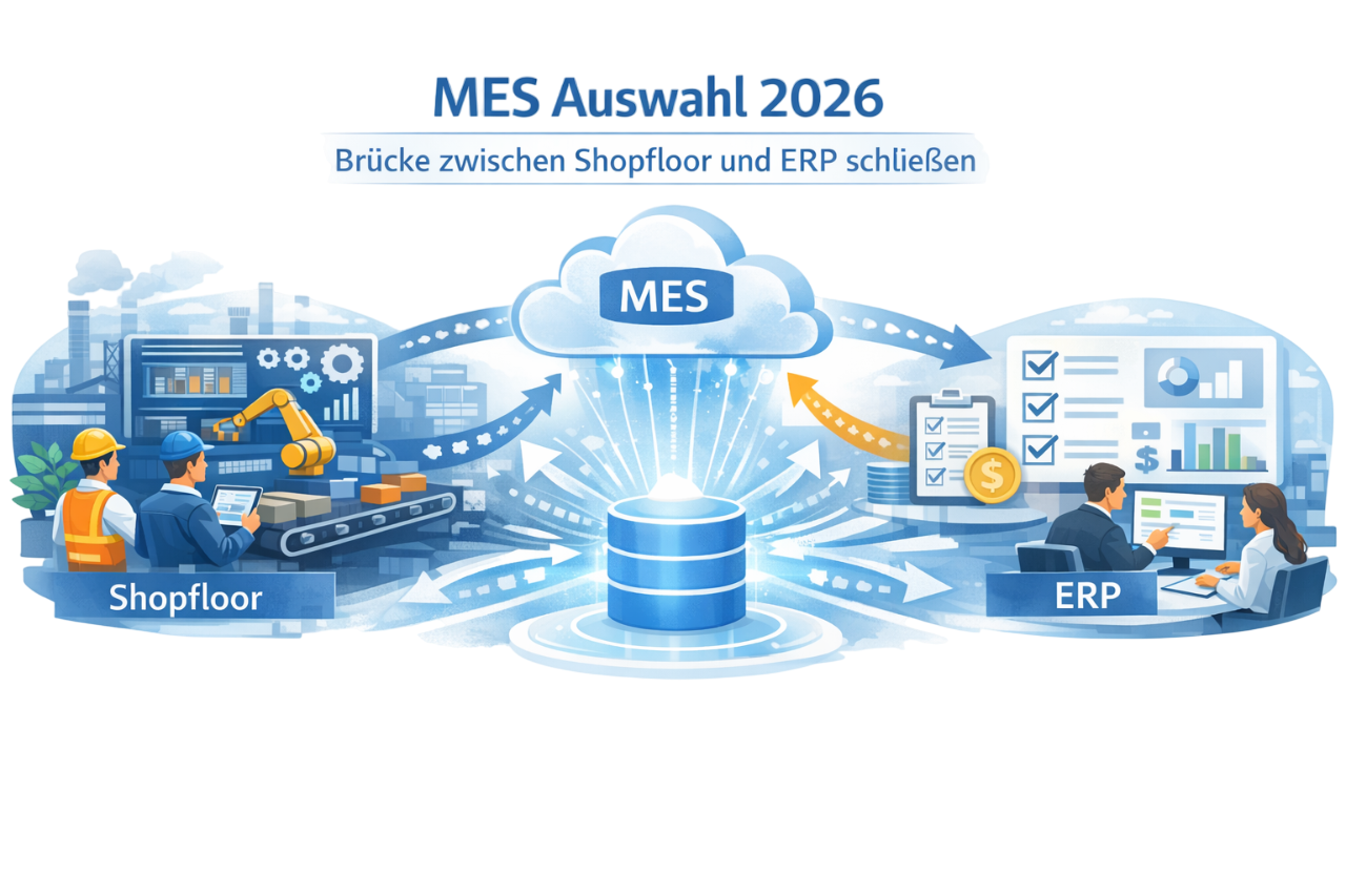 MES Auswahl 2026: Wie Produktionsunternehmen die Lücke zwischen Shopfloor und ERP schließen