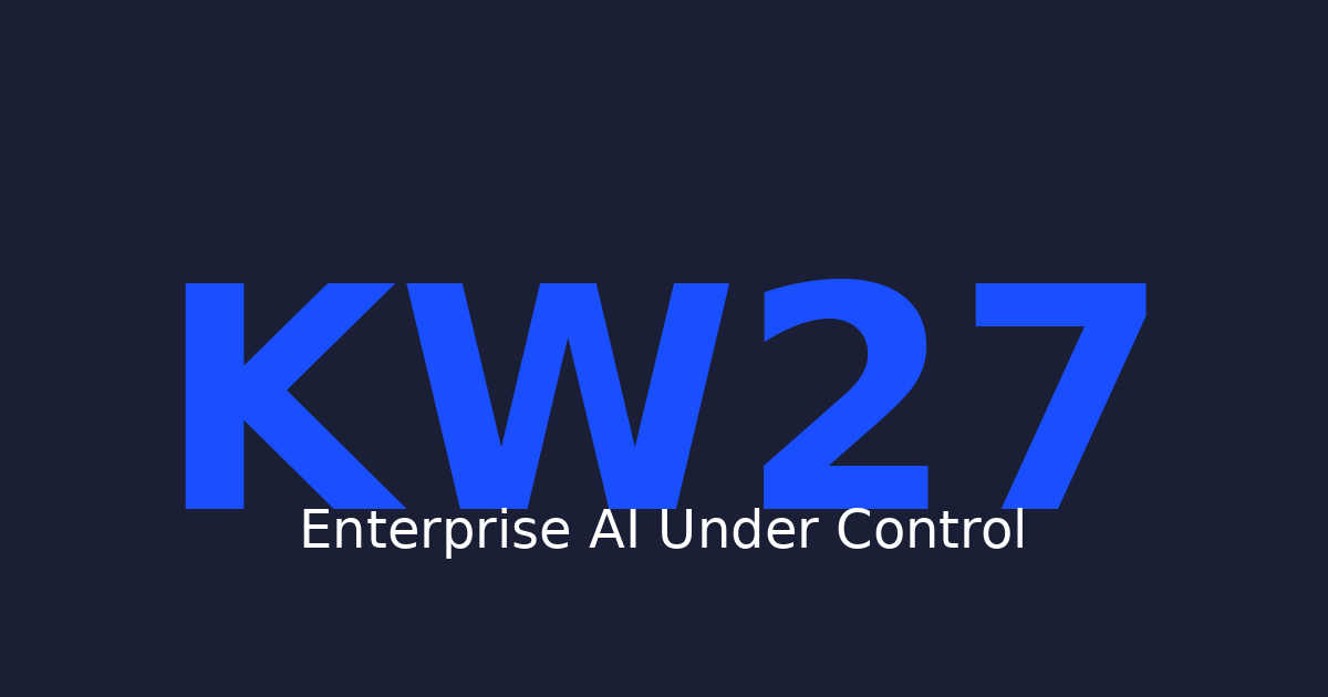 Enterprise Software Launches KW27 2026 – Agentic AI Sicherheit und Governance | find-your-software.de